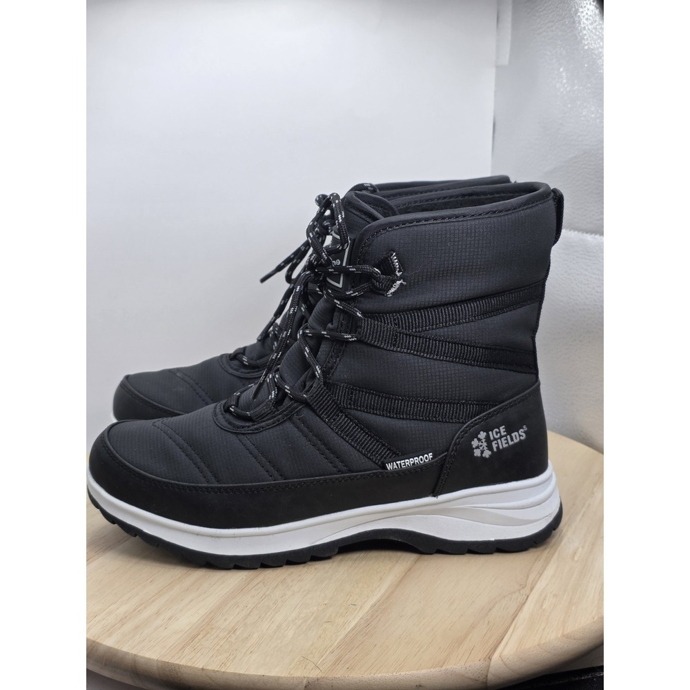 Women's Size 6‎ - Ice Fields Andrea 3 Winter Snow Boots Black Heat-MX Insulation
